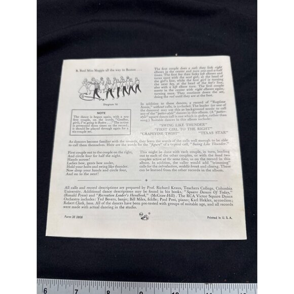 RCA Victor Lets Square Dance Album No. 4 Vinyl Record Set With Booklet & Photo - Picture 12 of 16